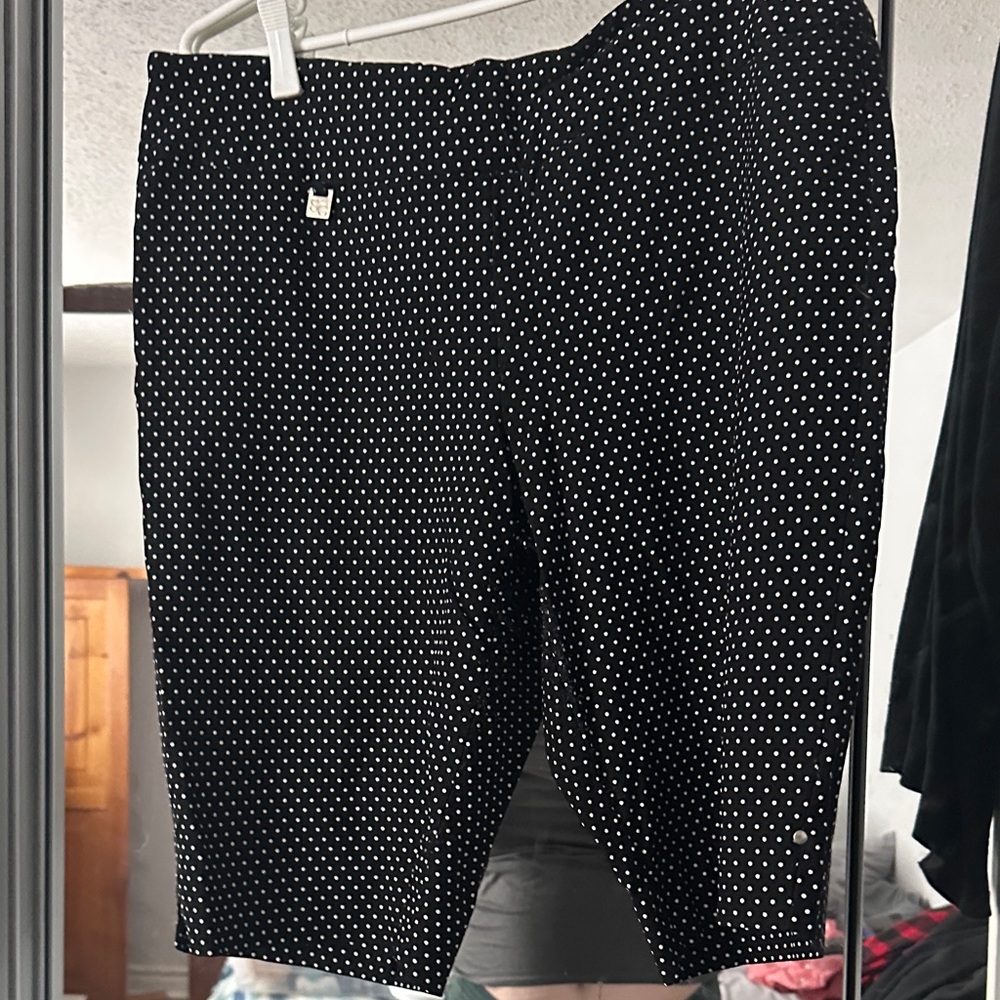 Black and White Polka Dot Women's Shorts